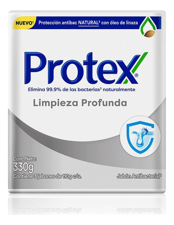 Jabón Protex Limpieza Profunda 110 Gr 3 Unidades