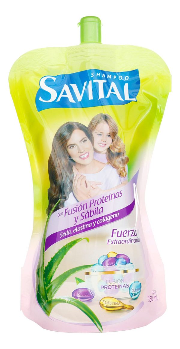 Shampoo Savital Fusión Proteinas Y Sábila 350 Ml