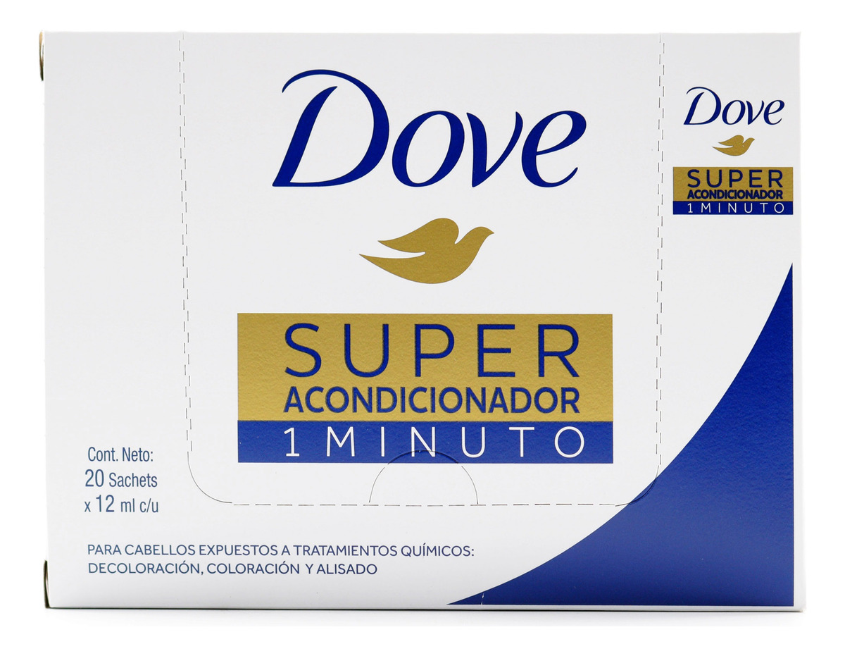 Super Acondicionador Dove 1 Minuto 12 Sobres