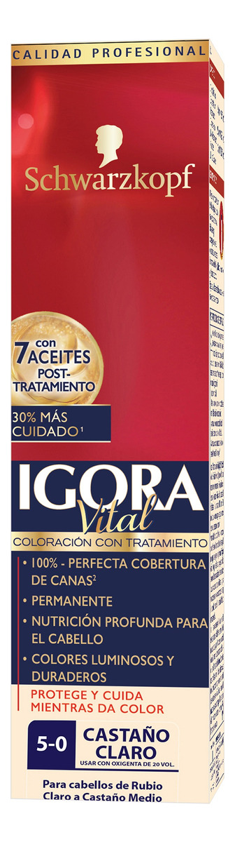 Tinte Igora 5-0 Castaño Claro