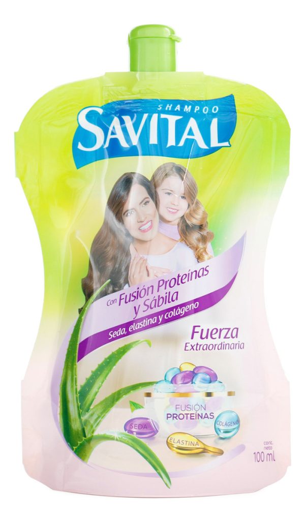 Shampoo Savital Fusión Proteinas Y Sábila 100 Ml