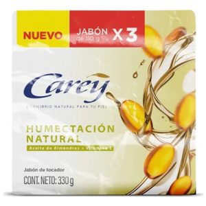 Jabón Carey Humectación Natural 110 Gr 3 Unidades