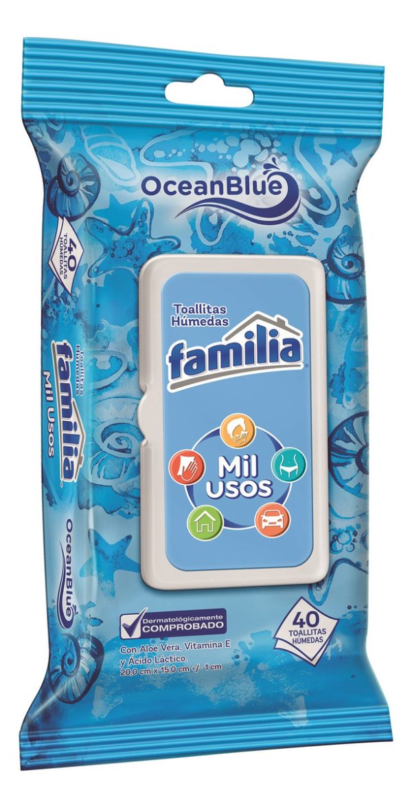 Toallitas Humedas Familia Mil Usos 40 Unidades