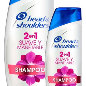 Shampoo Head Shoulders Suave Y Manejable 375 Ml + 180 Ml