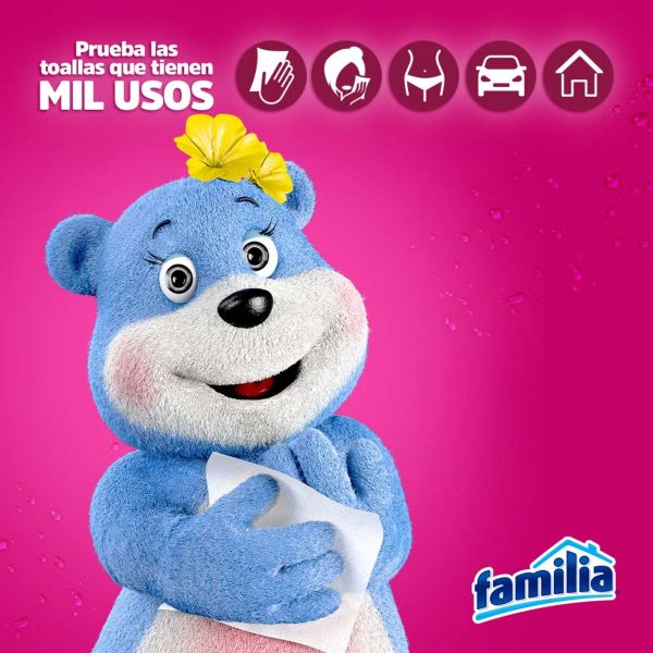 Toallitas Humedas Familia Mil Usos 10 Unidades - Imagen 3