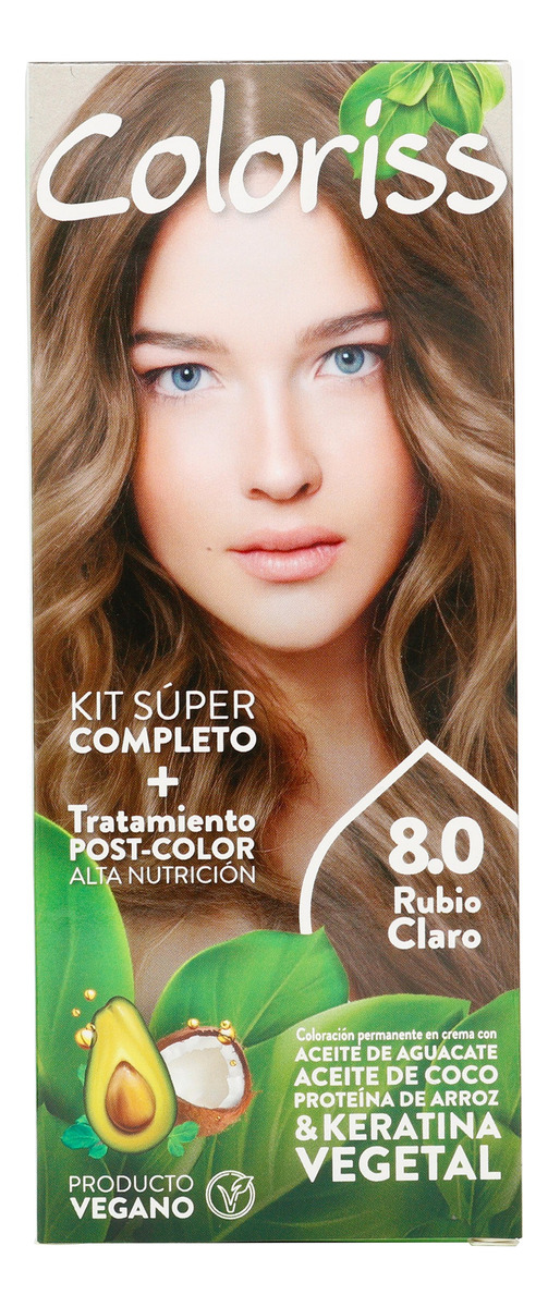 Tinte Coloris Kit 8.0 Rubio Claro - Imagen 2