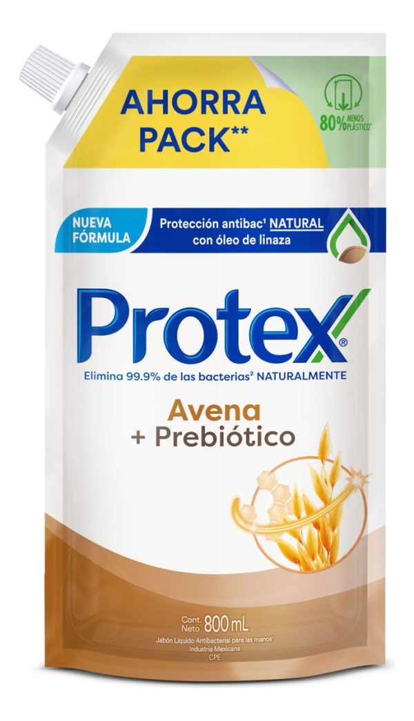 Jabón Liquido Protex Avena + Prebiótico 800 Ml