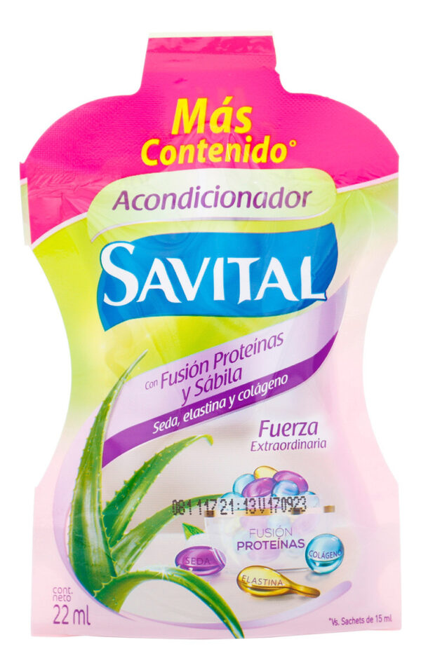 Acondicionador Savital Fusión Proteinas 20 Sobres - Imagen 2