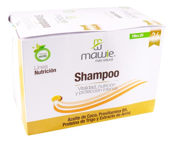 Shampoo Mawie Nutrición 24 Sobres