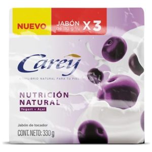 Jabón Carey Nutrición Natural 110 Gr 3 Unidades