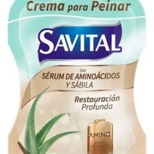 Crema Para Peinar Savital Sérum Aminoácidos 20 Sobres