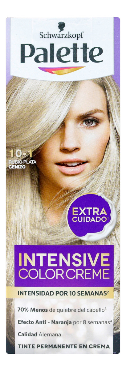 Tinte Palette 10-1 Rubio Plata Cenizo