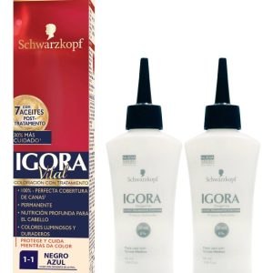 Tinte Igora 1-1 Negro Azul + 2 Oxigentas