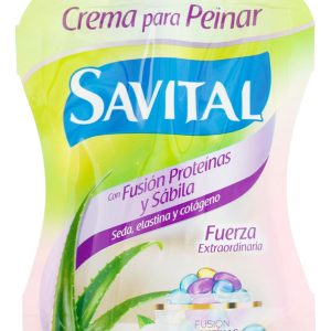 Crema Para Peinar Savital Fusión De Proteínas Y Sábila 95 Ml