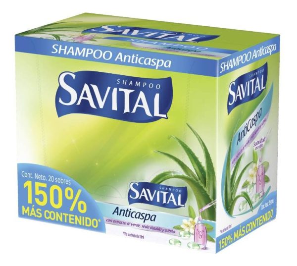 Shampoo Savital Anticaspa 20 Sobres