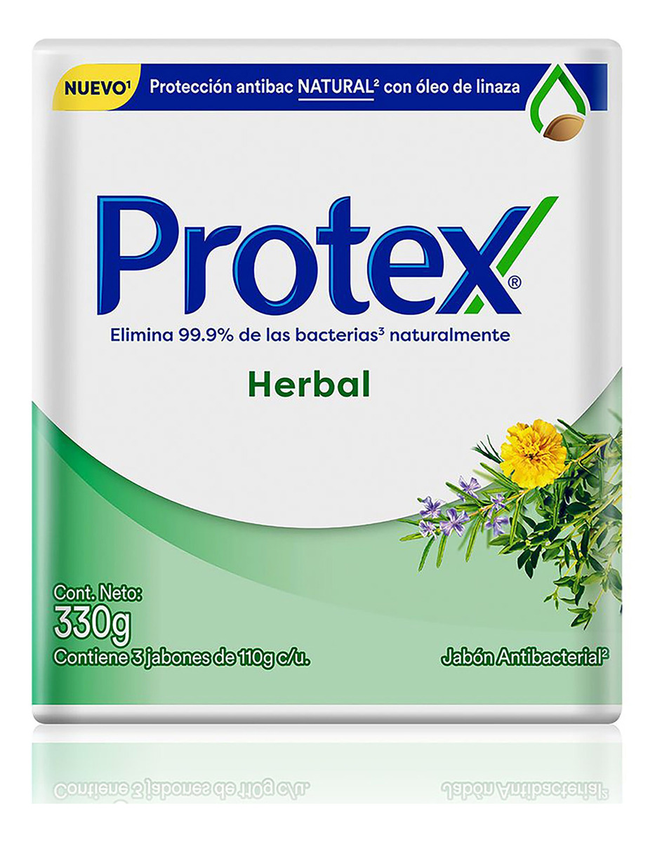 Jabón Protex Herbal 110 Gr 3 Unidades