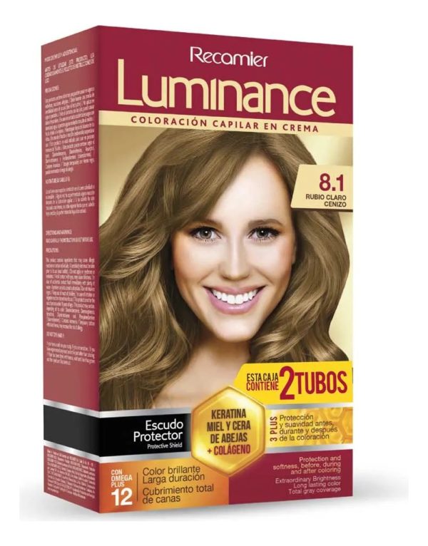 Tinte Luminance 8.1 Rubio Claro Cenizo