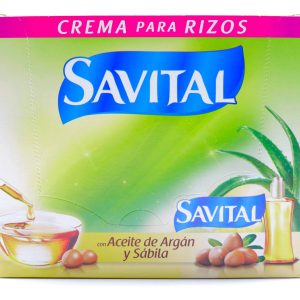 Crema Para Peinar Savital Rizos Aceite De Argán 20 Sobres