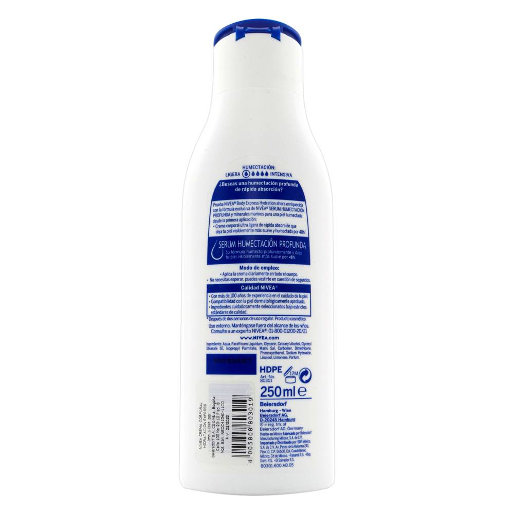 Crema Nivea Body Hidratante 250 Ml Piel Seca - Imagen 2