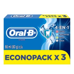 Crema Dental Oral B Complete 4 En 1 80 G 3 Unidades