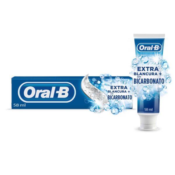 Crema Dental Oral B Bicarbonato Extra Blancura 58 Ml