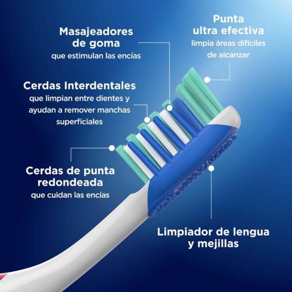Cepillo Oral B Advanced Radiant Medio 2 Unidades - Imagen 4