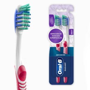 Cepillo Oral B Advanced Radiant Medio 2 Unidades