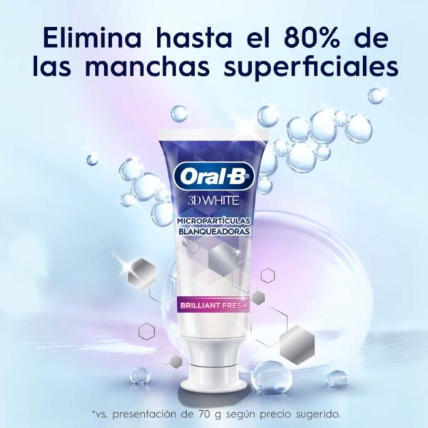 Crema Dental Oral B 3d White Brilliant Fresh 100 G - Imagen 2