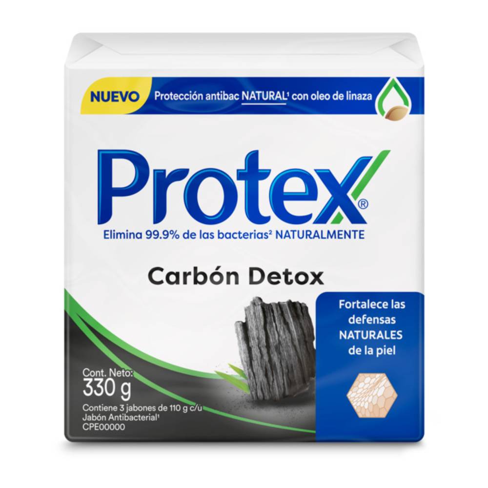 Jabón Protex Carbon Detox 110 Gr 3 Unidades