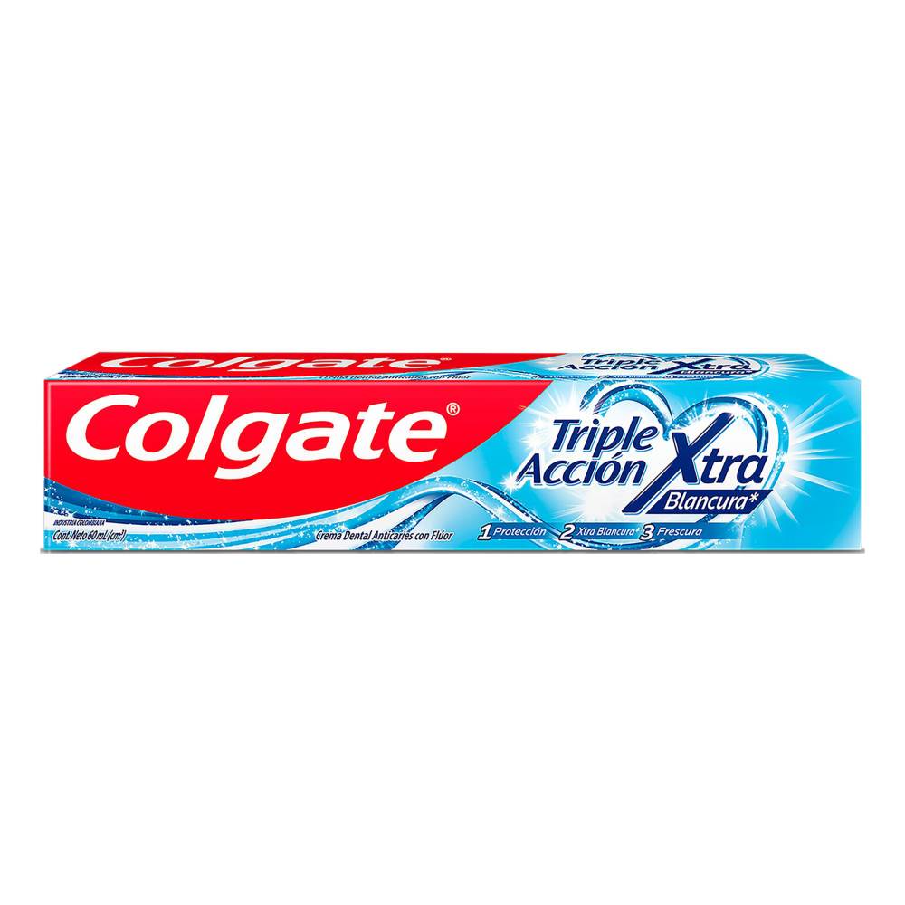 Crema Colgate Triple Acción Extra Blancura 60 Ml