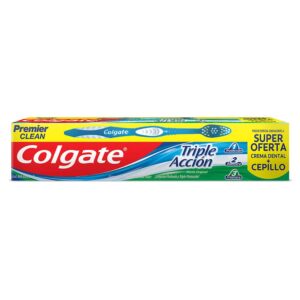 Crema Dental Colgate Triple Acción 50 Ml + Cepillo