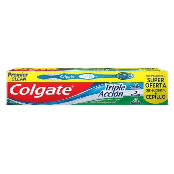 Crema Dental Colgate Triple Acción 50 Ml + Cepillo