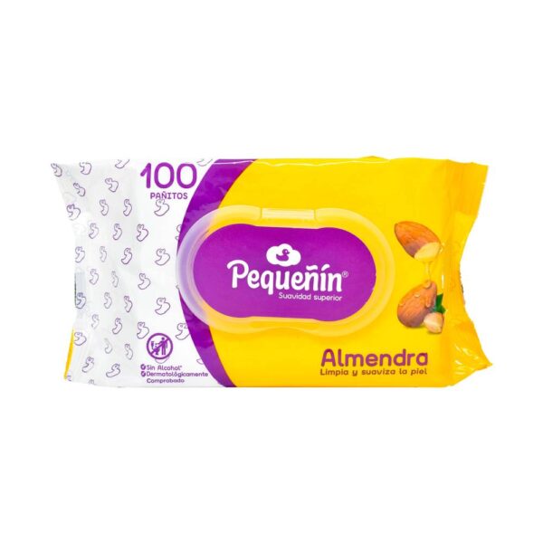 Pañitos Humedos Pequeñin Almendra 100 Unidades