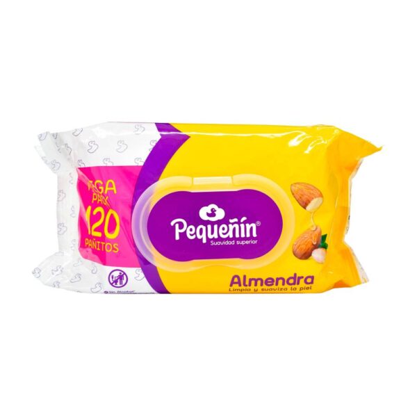 Pañitos Humedos Pequeñin Almendra 120 Unidades