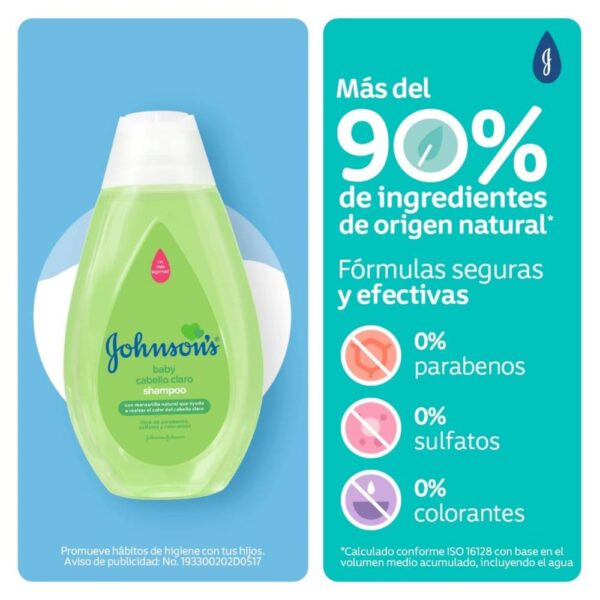 Shampoo Johnson Baby Manzanilla 750 Ml - Imagen 3