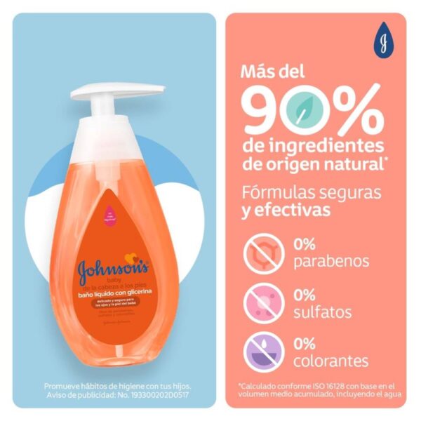 Baño Liquido Johnson De Los Pies A Cabeza 200 Ml - Imagen 2