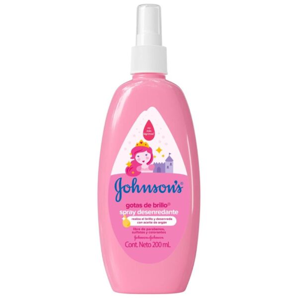 Spray Para Desenredar Johnson Gotas De Brillo 200 Ml