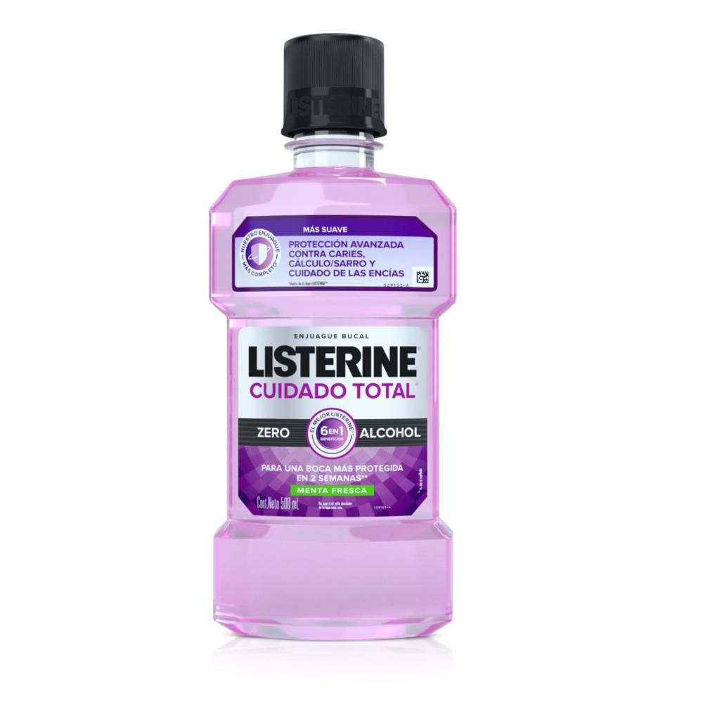 Listerine Cuidado Total Zero 500 Ml Para Encías Saludables