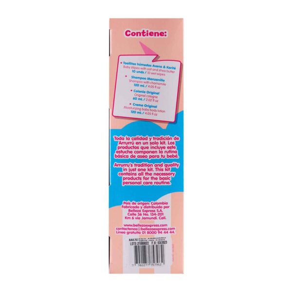 Kit Aseo Arrurru Viajero Rosado 4 Artículos - Imagen 3