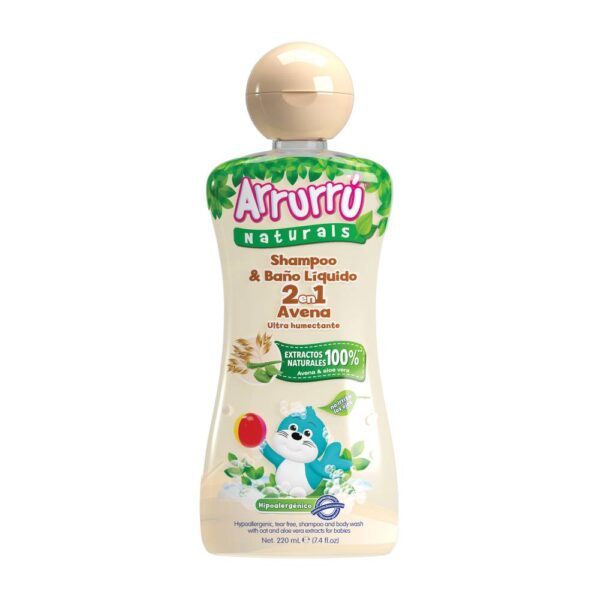 Shampoo Y Baño Arrurru 2 En 1 Avena 220 Ml