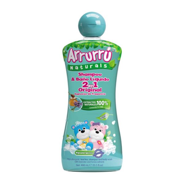 Shampoo Y Baño Arrurru 2 En 1 Original 400 Ml