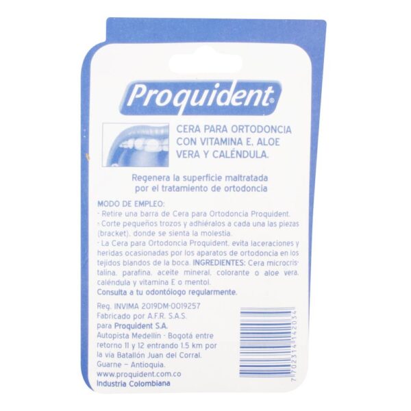 Cera Para Ortodoncia Proquident Calendula 5 Unidades - Imagen 2