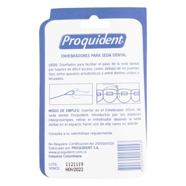 Enhebradores Proquident Para Seda Dental 24 Unidades - Imagen 2