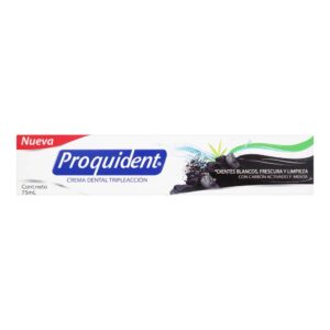 Crema Dental Proquident Triple Acción Carbón Activado 75ml
