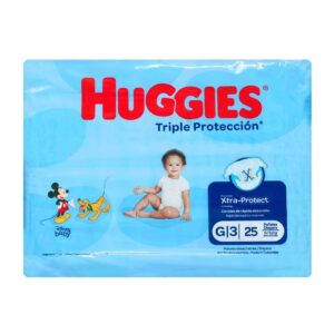 Pañales Huggies Triple Proteccion Etapa G 25 Unidades