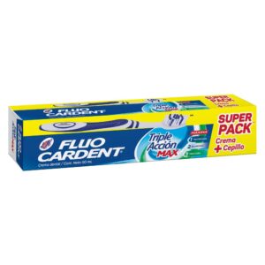 Crema Dental Fluocardent Triple Acción Max 50 Ml + Cepillo