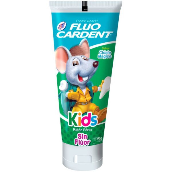 Crema Dental Fluocardent Kids Sin Fluor Raton 96 Gr