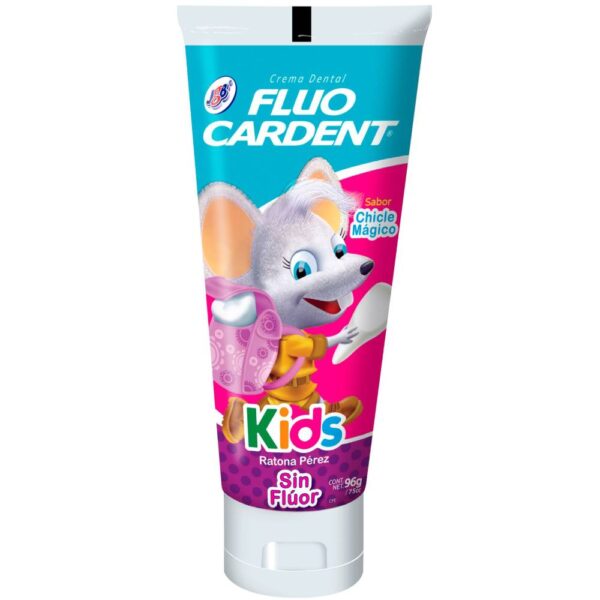 Crema Dental Fluocardent Kids Sin Fluor Ratona 96 Gr