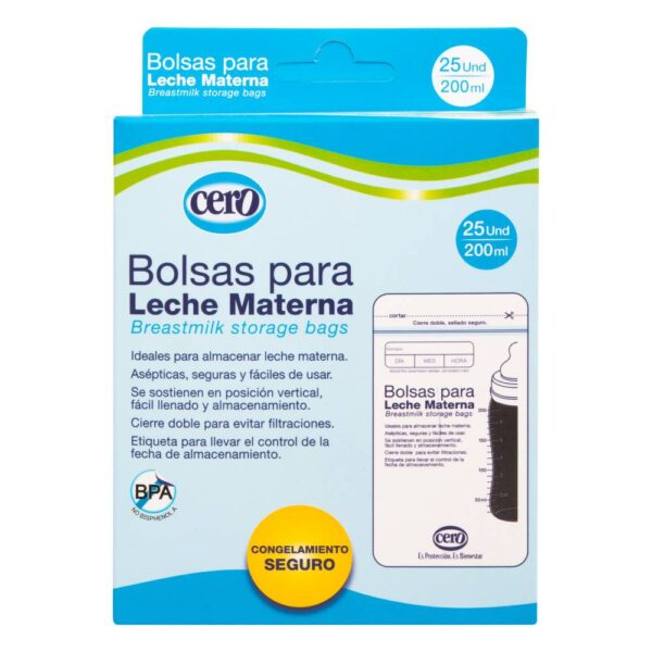 Bolsas Cero Leche Materna 25 Unidades - Imagen 2