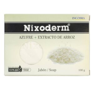 Jabón Nixoderm Azufre + Extracto De Arroz 100g